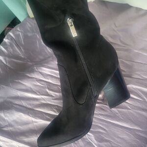 Marc Fisher Women's Black Over The Knee Boot Med Heel